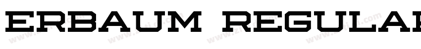 Erbaum Regular字体转换